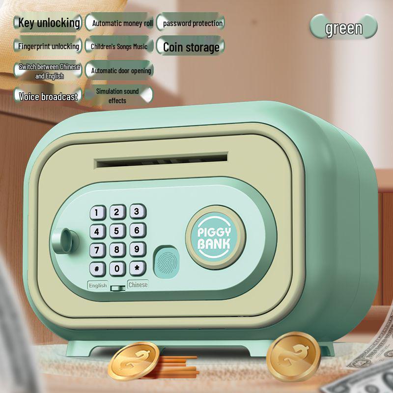 Kids' Smart ATM Piggy Bank with Face & Fingerprint Recognition