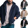 Cappotto Invernale Casual Caldo con Cappuccio a Doppia Felpa da Uomo Morbido