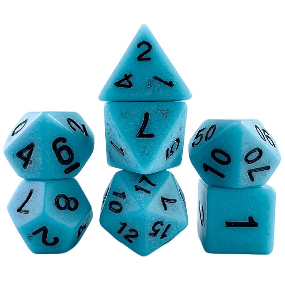 Retro DND Dice Set 7pcs Polyhedral Dice for D&D RPG Roll Playing Tabletop Dices Complete D4 D6 D8 D10 D12 D20 with Tube