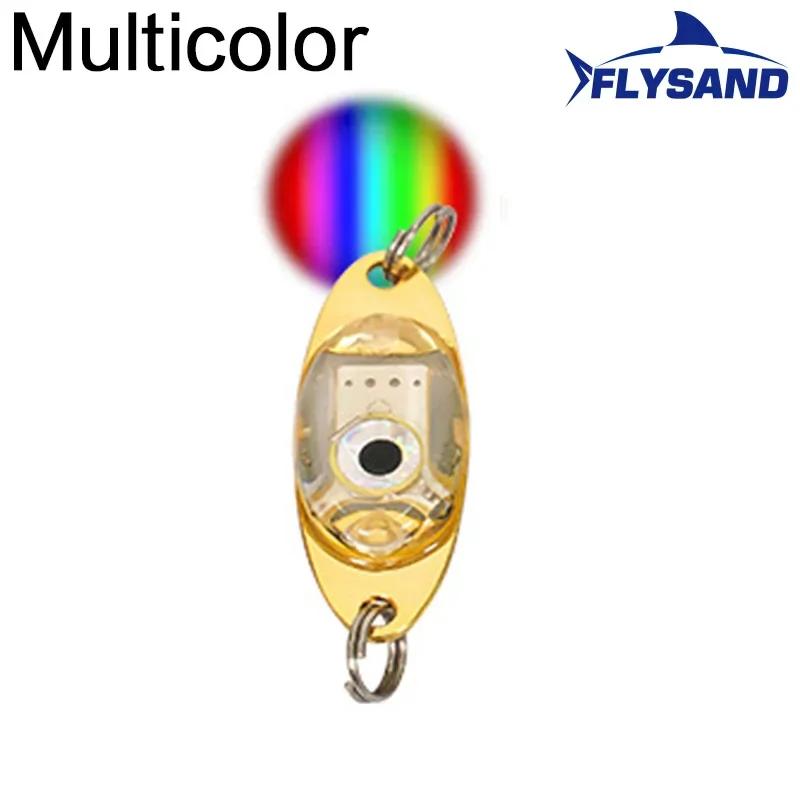 

FLYSAND LED Fishing Flash Lamp - Deep Drop Underwater Eye Shape Fishing Lure Light, Fishing Accessories