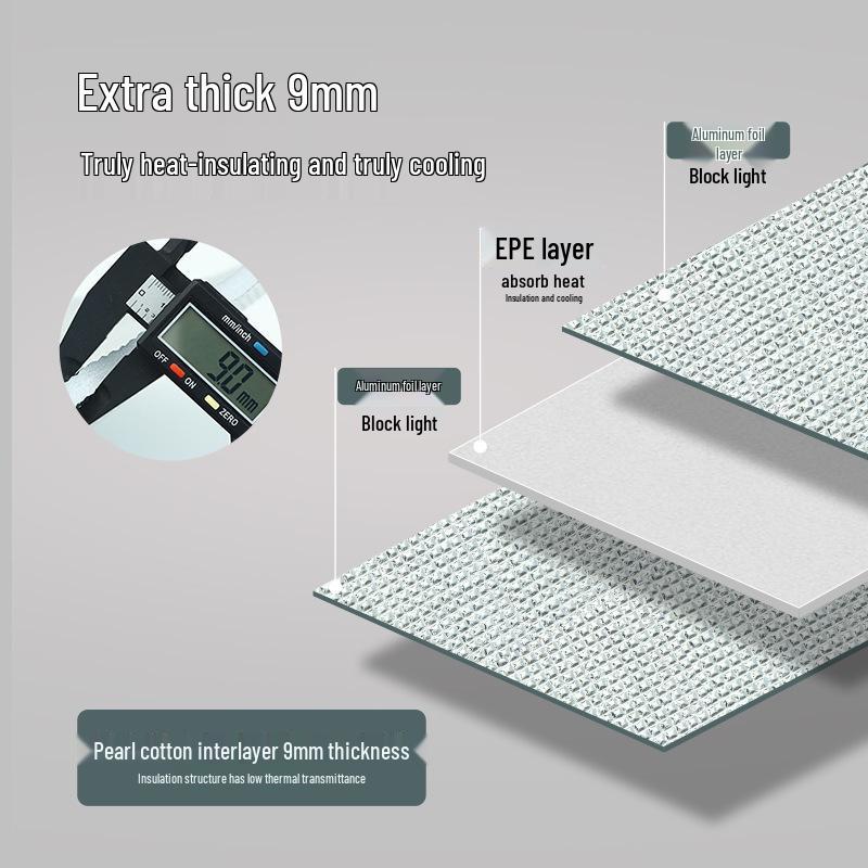 Upgraded Window Insulation Film: Double-Sided Aluminum Pearl Cotton Film