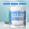 500g Bathroom Tile Paint Kit Water Based Quick-Dry Bath Refinishing Kit Bathtub Cover-up Kit White Water Based for Bathtubs Sink