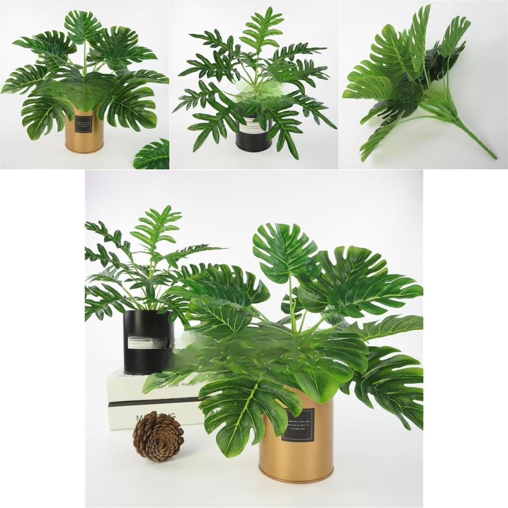 Greenery Wall Decor With Artificial Monstera Deliciosa Liebm Plants For Home Office Interior Design