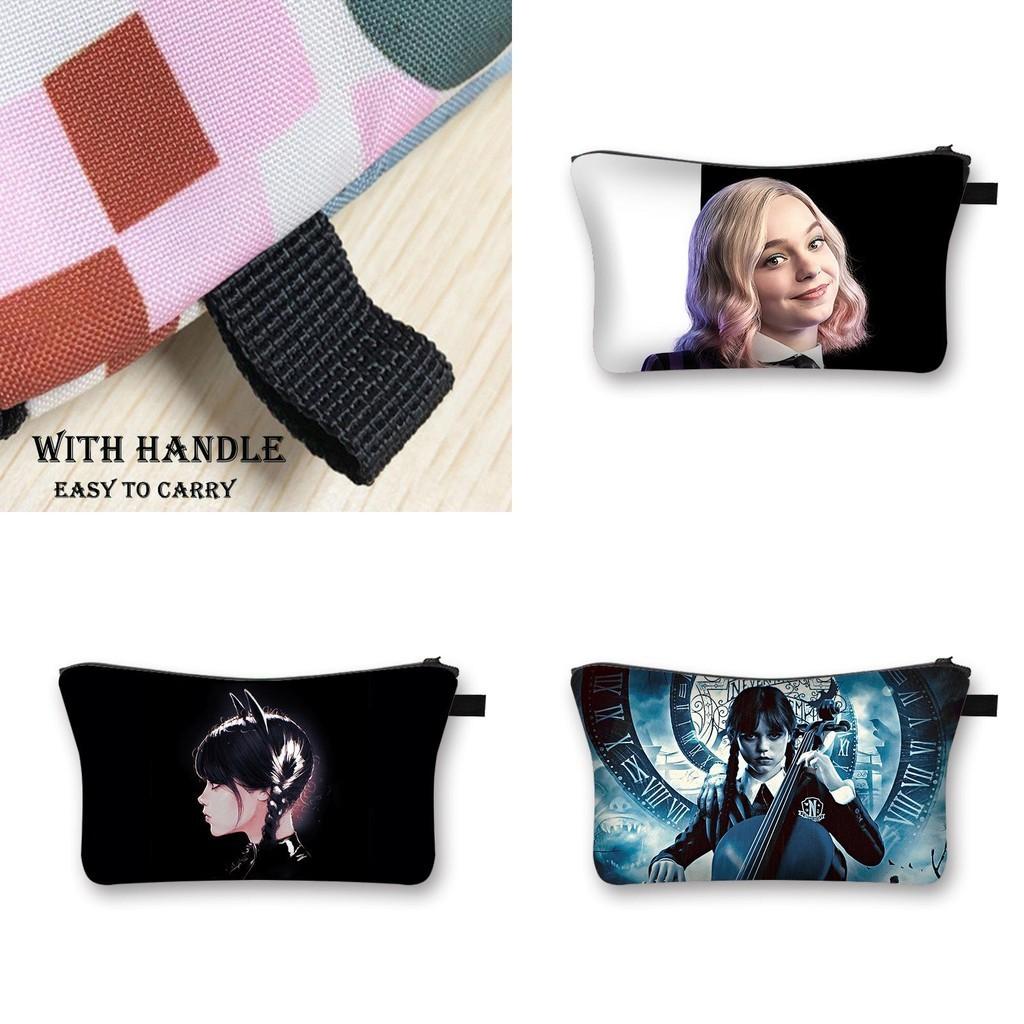 Wednesday Addams Waterproof Cosmetic Makeup Bag | Pencil Pouch | School Supplies