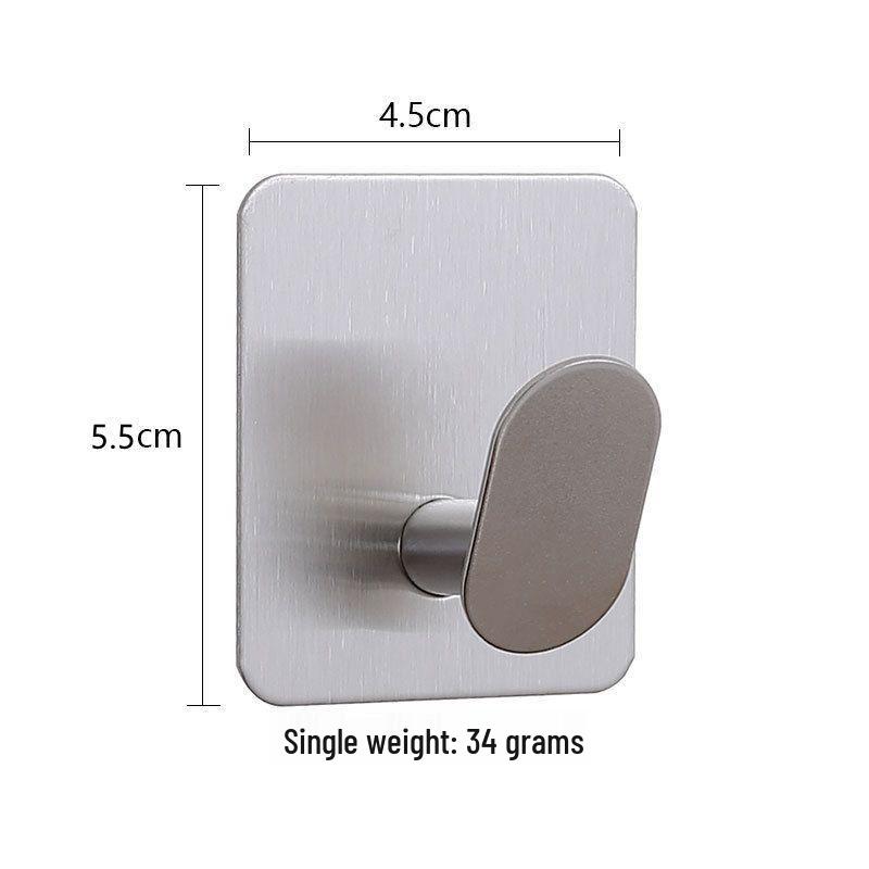 

Stainless Steel Adhesive Hook for Clothes, Bathroom, Kitchen, Door, Wall
