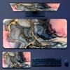 Large Fashion Marble Mouse Pad 900x400 XXL Desk Pad Rubber Gamer Mousepad Desk Mat Non-slip for Gaming Accessories Office Work