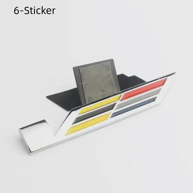 Metal Car Fender Side Sticker Grille for V Logo Deville BLS SRX XT5 STS XTS ATS CT5 CT6 CTS