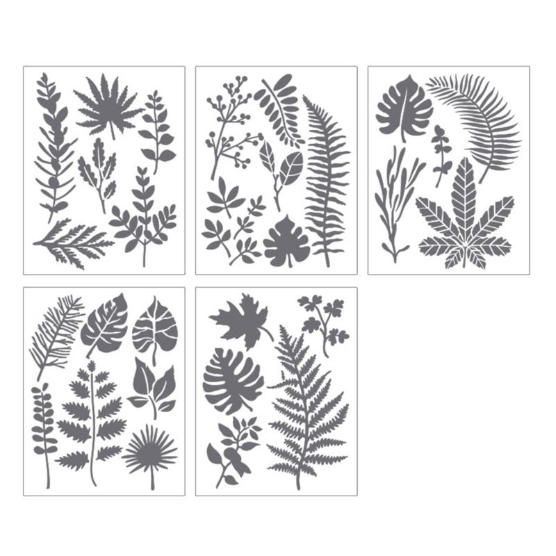 

5Pcs Floral Butterfly Templates 6.7x5In Kids Drawing Stencils for Craft Making Wood Sign Cake Painting Wall Decoration