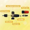 Foam Cannon Kit 1/4" Quick Connect Compact Design Includes 5 Pressure Washer Nozzle Tips Premium Plastic Housing Body