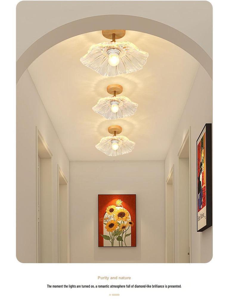 Nowoczesna Minimalistyczna Lampa Sufitowa w Kształcie Kwiatu do Korytarza, Klatki Schodowej, Balkonu lub Foyer