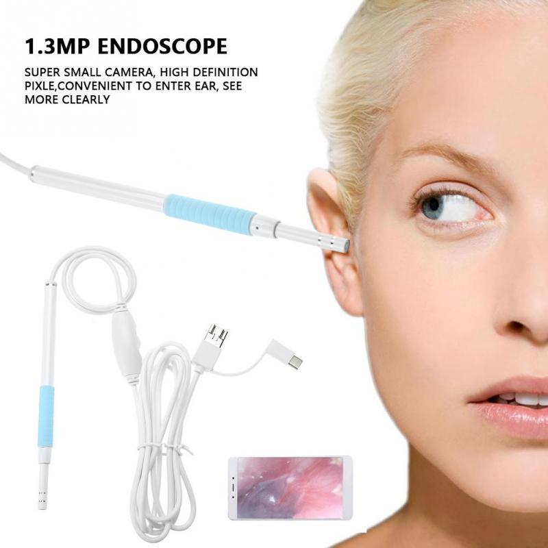 Buy 1.3MP Otoscope Earpick Oral Cavity Dental Endoscope Inspection Device with LED Light at