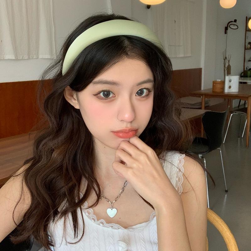 2023 Women's High-Grade Sponge Headband: Wide-Edged, High-Top Headdress, Simple Hairpin Style