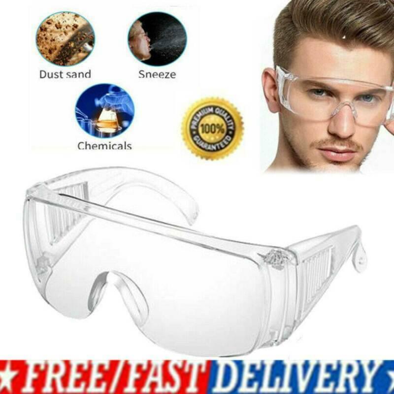 1-10x Clear Safety Goggles Glasses Vent Unisex Lab Work Eye Protection Anti Fog* 1-10x Clear Safety Goggles Glasses Vent Unisex Lab Work Eye Protection Anti Fog*