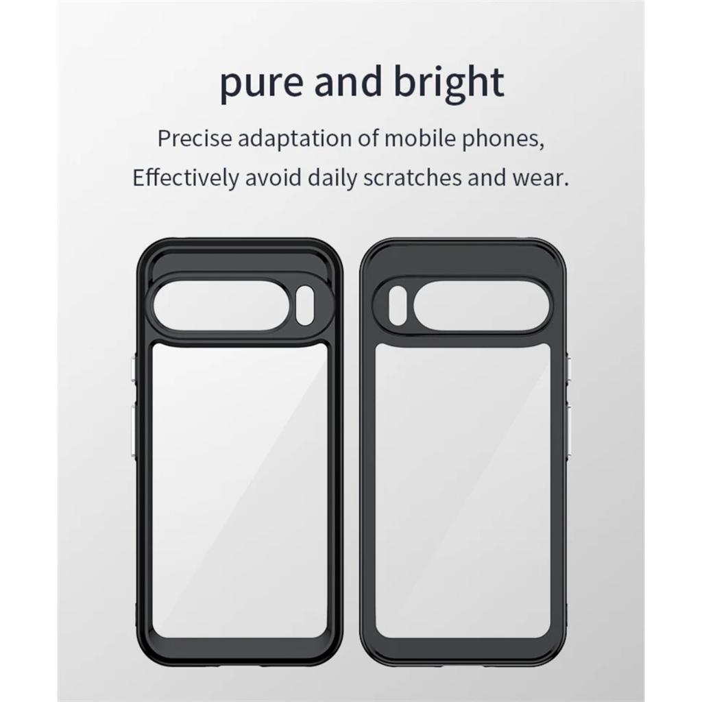 Transparent Phone Case For Google Pixel 9 Pro XL Case Silicone Colorful Back Cover Google Pixel 9 Case For Google Pixel 9 Pro XL