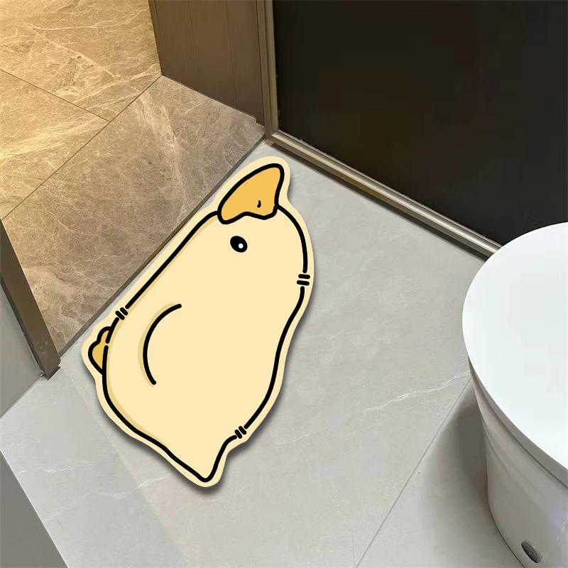 Diatom mud toilet door quick-drying door mat entry bathroom non-slip mat toilet absorbent floor mat