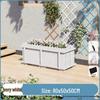 Outdoor Carbonized Solid Wood Planter Box