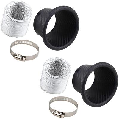 Air Duct, Universal Air Intake Duct, Air , Car, Aluminum, Snake, Air Funnel, Bumper