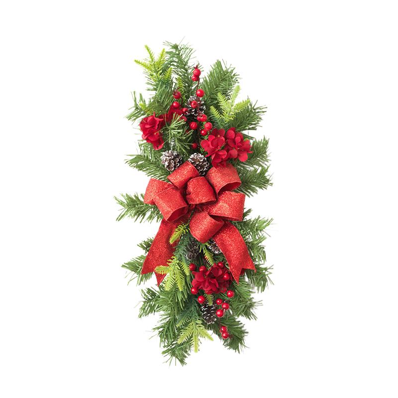 Christmas Staircase Decoration Wreath Party Gift Christmas Home Furnishing With Led Decoration Prop Evening Party Dress Up Prop