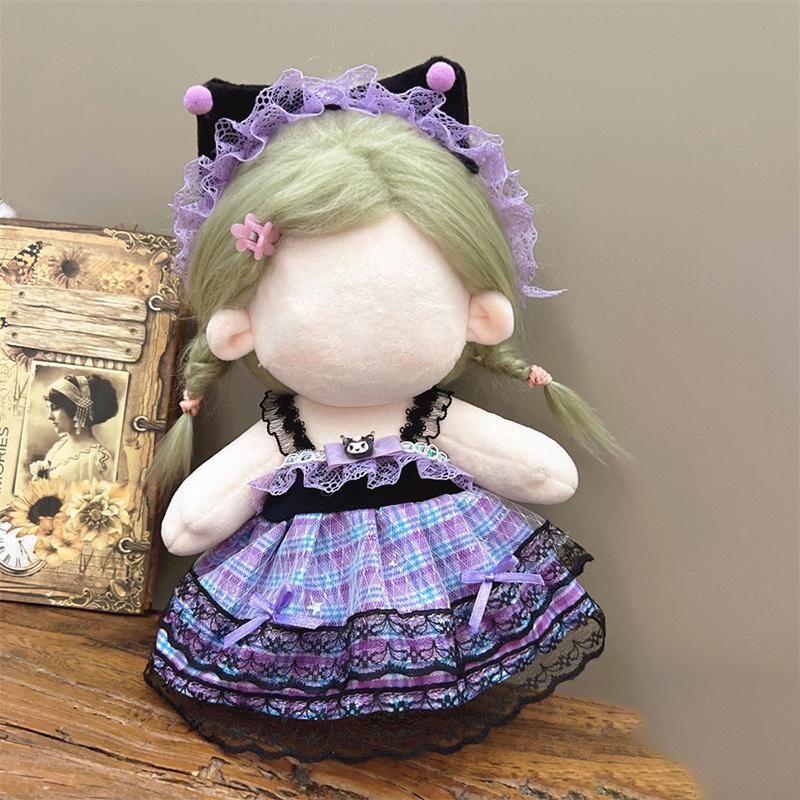Pretty Dress Set Clothes For 20Cm Cotton Doll Plush Toys Dress Up Clothing Princess Skirt Cute Fresh Princess Dress Set