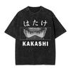 Naruto Madara Split Face Summer 2026 T-Shirt, Vintage Wash Style, Harajuku Streetwear, Unisex Fan T-Shirt