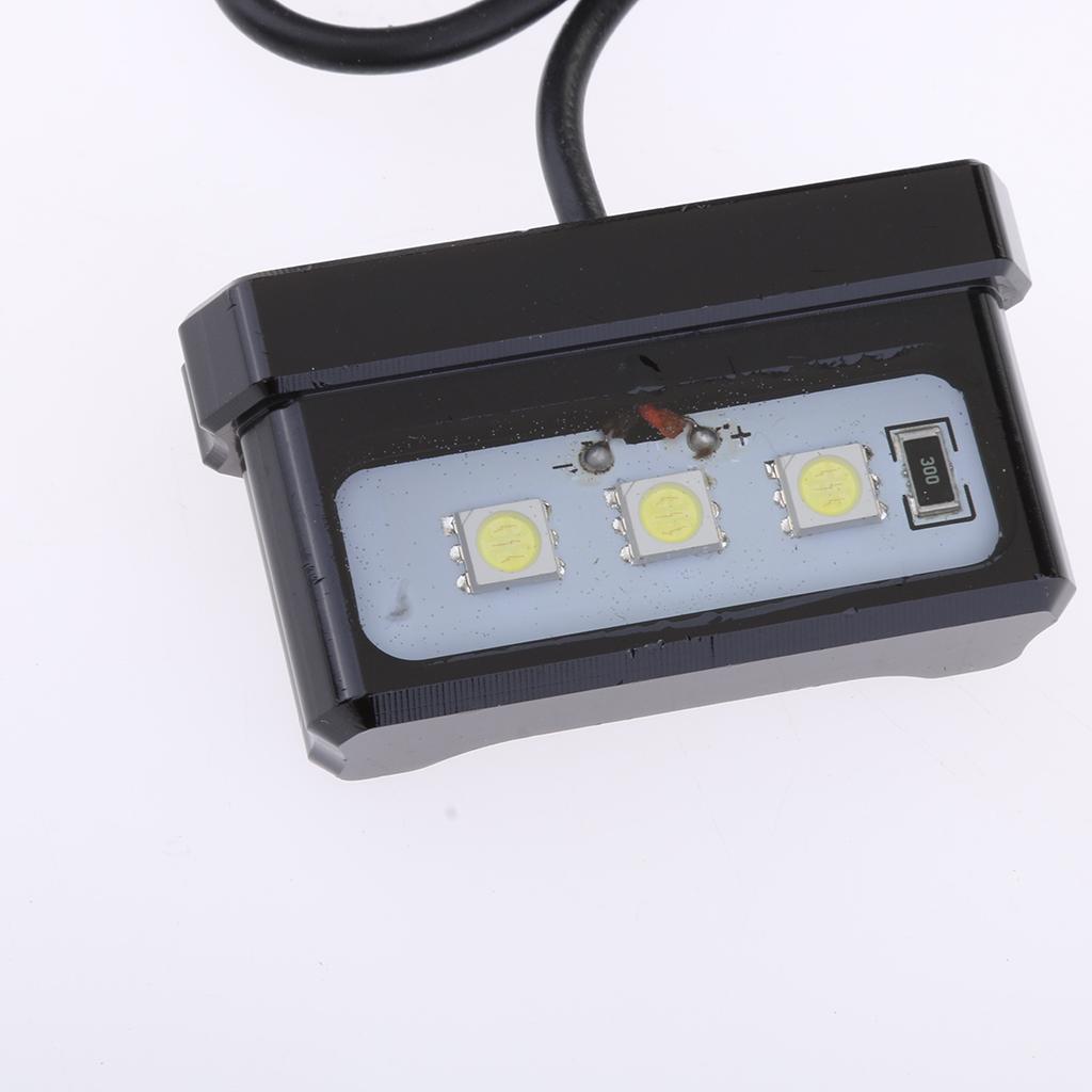 Tail Lamp LED License Plate Light Lamps -3 bright bulb for Kawasaki Z800 R1 R6 MT07 MT09