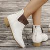 Fashion Booties Women's Block Heel Kitten Heel British Style Ankle Boots 2025 New Spring and Autumn