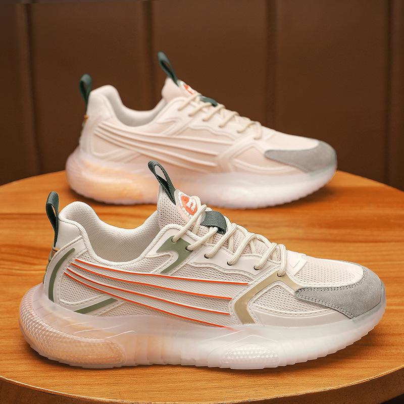 Bees and Wolves Summer Real Popcorn Sports Men's Shoes Breathable and Lightweight Running Shoes Casual Trend Versatile Tennis Shoes