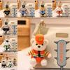 Plush Police Rabbit Keychain With Pp Cotton Filling For Kids And Collectors
