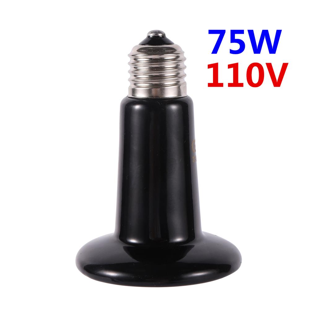 Domácí plaz Daleko infračervená keramická topná lampa 110V/220V Emitor tepla Žárovka 25W 50W 75W 100W 150W 200W Vytápění pro líhnutí zvířat