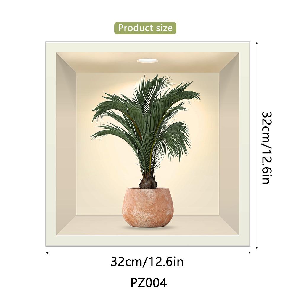 

1 шт. 3D стикер на стену с изображением растений и цветов, сделай сам, Корона, стеклянные наклейки для гостиной, спальни, свадебный декор, самоклеящиеся наклейки на холодильник 32cmX32cmX1Pcs