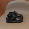 Formal Dress Shoes for Children Classic Evening Party Uniform School Shoes for Girls Gentleman Boy Black PU Leather Shoes H05114