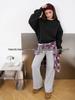 American Style Round Neck Pullover Hoodie - Thick, Versatile, and Stylish for Autumn and Winter Commuting and Hip-Hop Fashion.