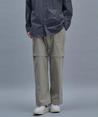 SHIFT.G Module Nylon Wide Pants Beige