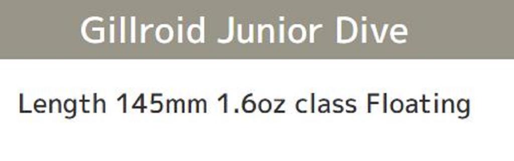 Imakatsu Gillroid Jr Dive 145mm 45 Grams Floating Lure 3DR 749 (8653)