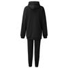 WTEMPO Women's Tracksuit Fleece Hooded Two Piece Set Loose Hoodies Jogger Pants Sets Female Autumn Casual Solid Sportswear Suit