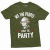 Fourth of July Partying T-shirt We the People Like To Part Independence Day Tee