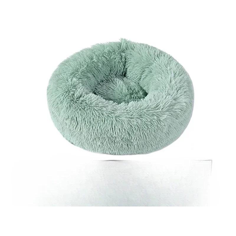 Home Plush Pet Nest Winter Cat Nest Dog Nest Warm Detachable and Washable Round Cat Nest Pet Bed Seasonal Universal Decoration