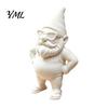Creative Holiday Gifts for Friends 3D Printed Beach Gnome Statue with Swimsuit Sunglasses, Waterproof Decorative Artistic Bay Window Decor Figurine