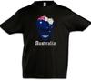Australia Football Skull I Kids Boys Kids Boys T-Shirt Flag Football Australia Flag