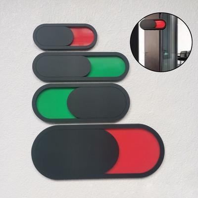 Self Adhesive Reminder Signs ABS Door Slider Signs Convenient To Use Office Door Sign  Meeting Room