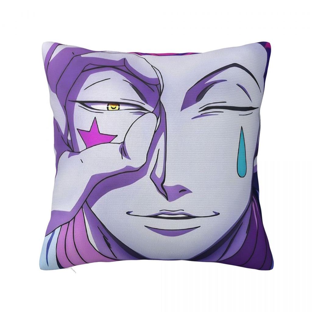 Hisoka Anime Hunter X Hunter Square Pillowcase Cushion Cover Pillow Case Throw Pillow Cover for Home Sofa Living Room