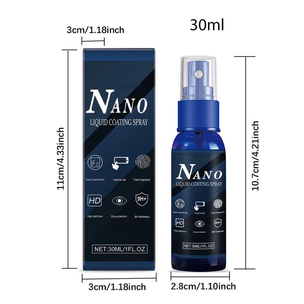 30ml Oleofobní povlakový liquid, Hydrofobní chránič obrazovky proti otiskům prstů pro čočky brýlí, Telefon, Tablet, Fotoaparát blue