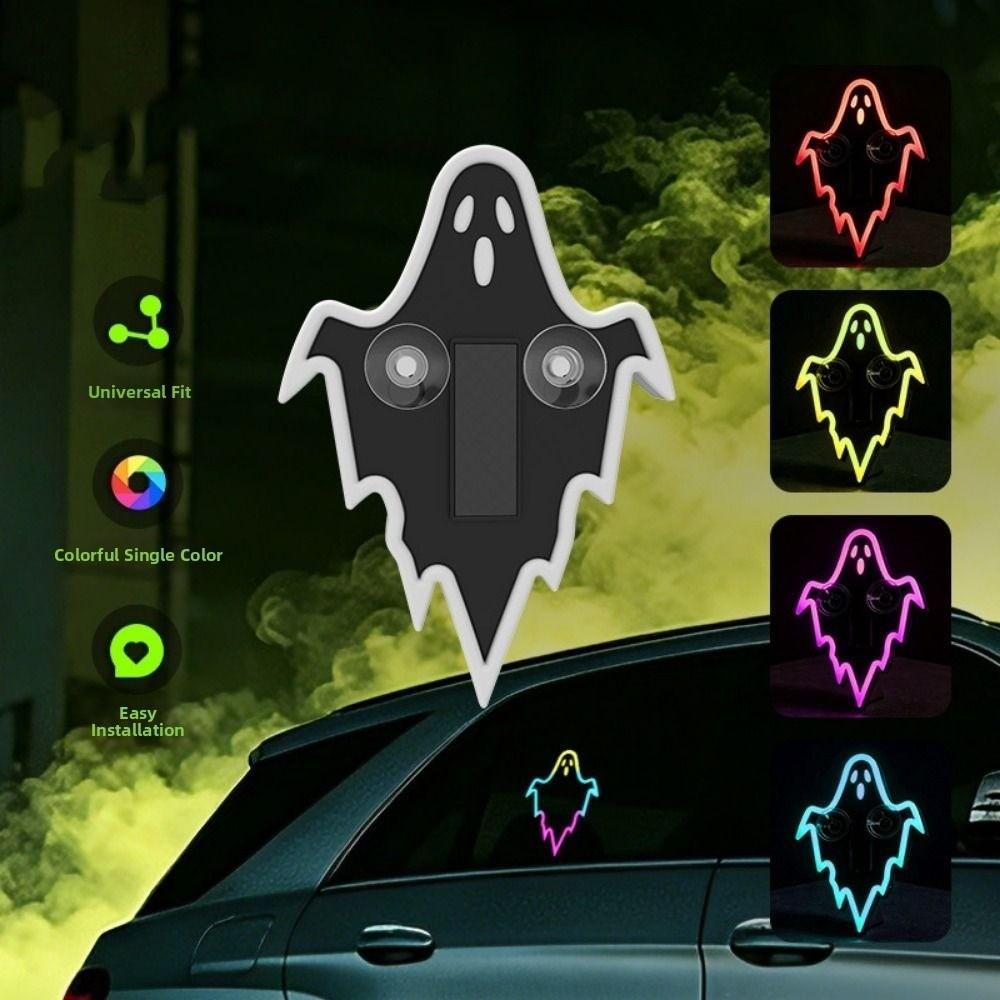 Dynamic Gradient Car Bat Shaped Ambient Lamp Wireless Car Window Neon Light  Car Interior