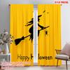 2pcs,2D Plane Printing Popular Curtains Halloween Ghost (9) Versatile Polyester Fabric (without Rod) Outdoor Decorations Ldeal