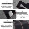 Purse Hook For Car, Thickened Leather Sturdy Metal Purse Holder For Car - Car Headrest Hangers, Bag Hooks For Car (Black - 2 Pack)