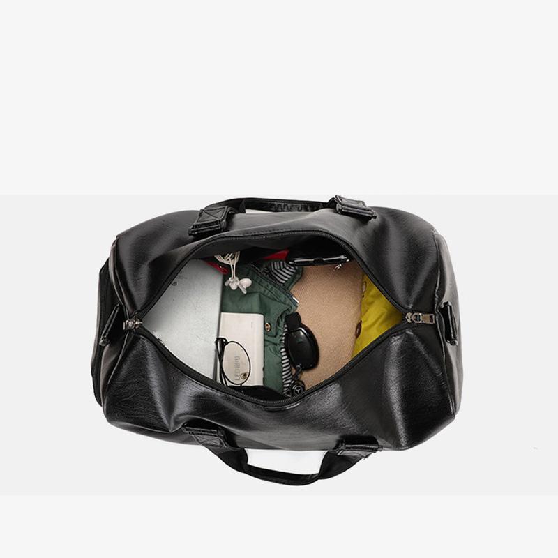 Gym Bag Leather Sports Bags Dry Wet Bags For Men Women Training for Shoes Fitness Yoga Travel Storage Luggage Shoulder Sports Bag