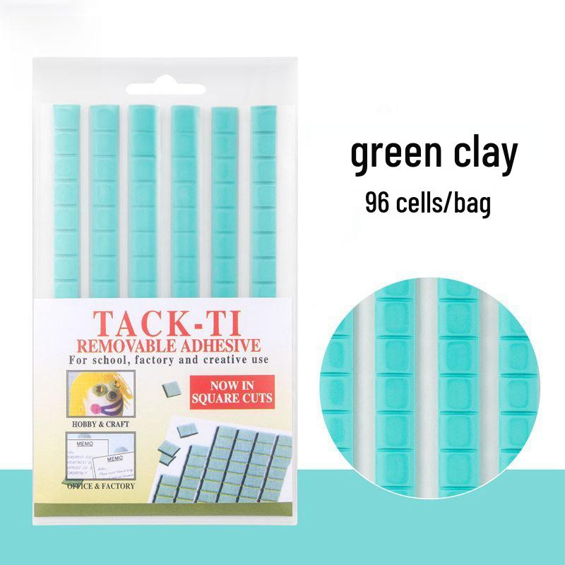 

Багатоколірна глина для нейл-арту та демонстрації прикрас зелений