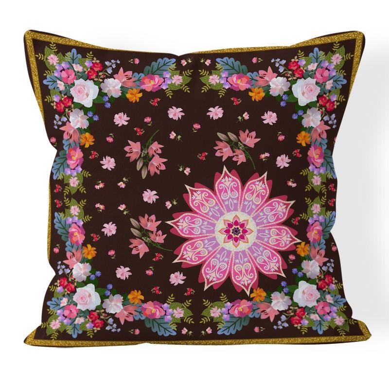 Bohemian Retro Style Decorative Car Cushion Office Bedroom Living Room Sofa Cushion Pillow Cover