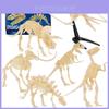 Modelo de Esqueleto de Dinossauro Arqueológico Realista Kit de Montagem DIY Para Brinquedos de Crianças
