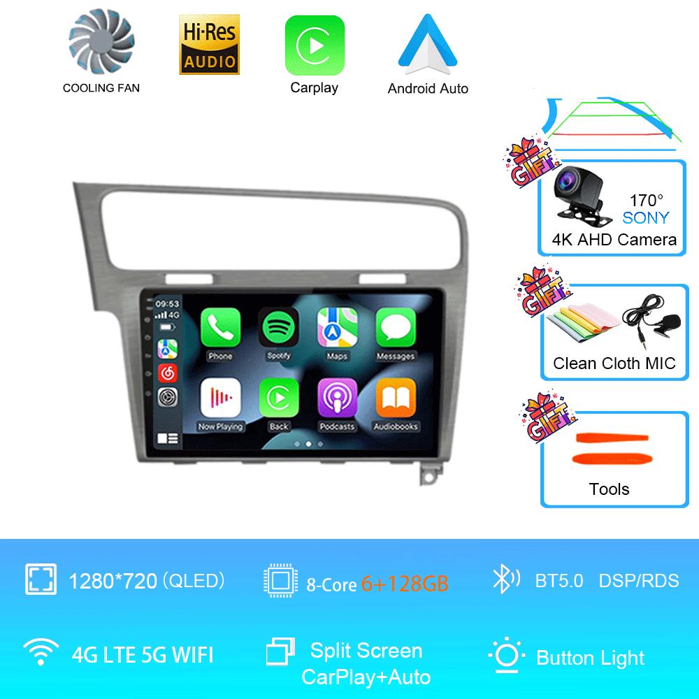 Car Radio Android 14 For Volkswagen VW Golf 7 MK7 GTI 2011-2021 Carplay HD Multimedia Auto Qualcomm GPS Stereo Video Player 2din